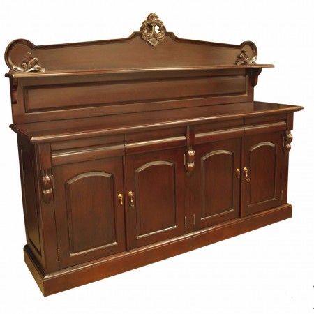 Code: DBT 006-XL Name: 4drs Victorian Chiffonier Size: H=90 x W=195 x D=47 cm Wood: Solid Mahogany 